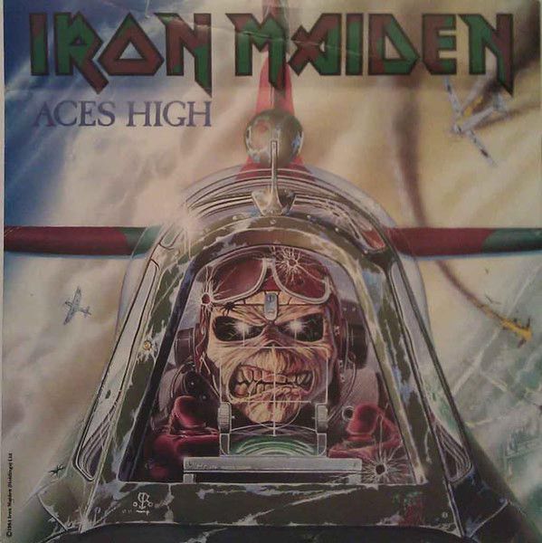 Iron Maiden - Aces High (7", Single, Sil) (Near Mint (NM or M-))