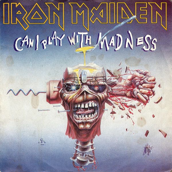 Iron Maiden - Can I Play With Madness (7", Single, Sil) (Near Mint (NM or M-))