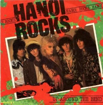 Hanoi Rocks - Up Around The Bend (7", Single) (Near Mint (NM or M-))