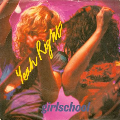 Girlschool - Yeah Right (7", Single) (Very Good Plus (VG+))