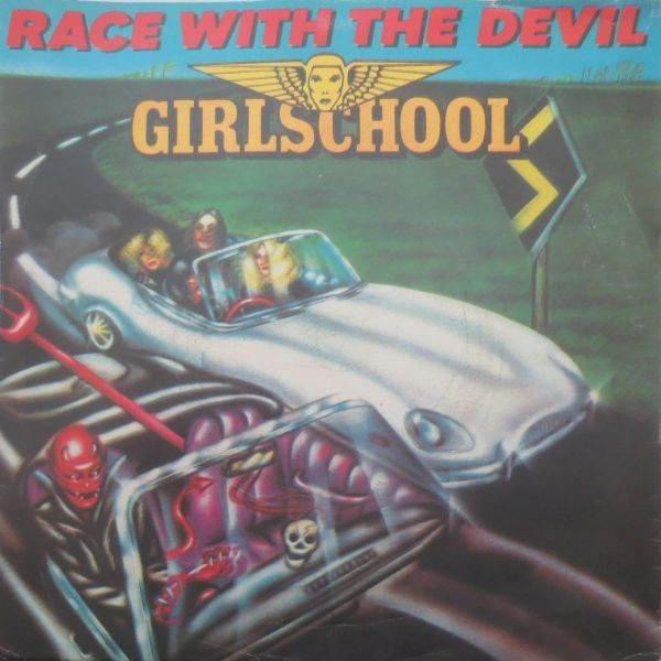 Girlschool - Race With The Devil (7", Sil) (Near Mint (NM or M-))