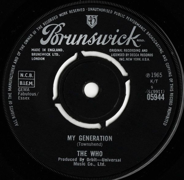 The Who - My Generation (7", Single, Pro) (Very Good Plus (VG+))