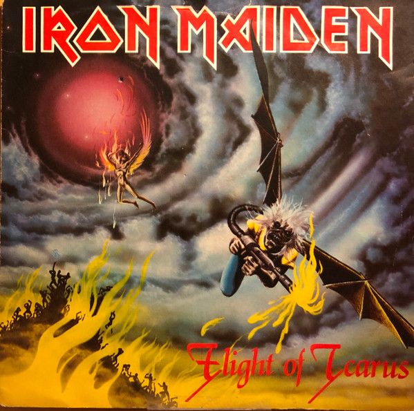 Iron Maiden - Flight Of Icarus (7", Single, Blu) (Very Good Plus (VG+))