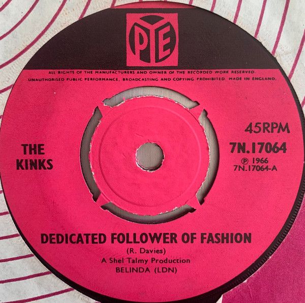 The Kinks - Dedicated Follower Of Fashion (7", Single, 4-p) (Very Good (VG))