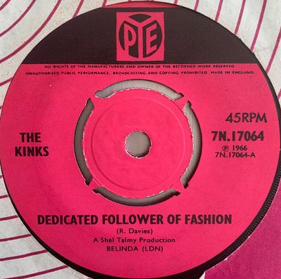 The Kinks - Dedicated Follower Of Fashion (7", Single, 4-p) (Very Good (VG))