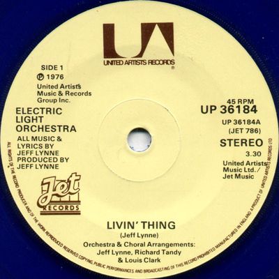 Electric Light Orchestra - Livin' Thing (7", Single, Blu) (Near Mint (NM or M-))