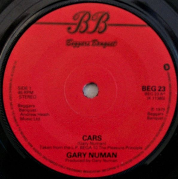 Gary Numan - Cars (7", Single, Pap) (Good Plus (G+))