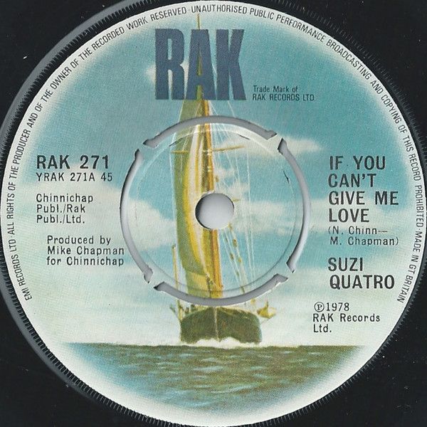 Suzi Quatro - If You Can't Give Me Love (7", Single, Com) (Very Good Plus (VG+))