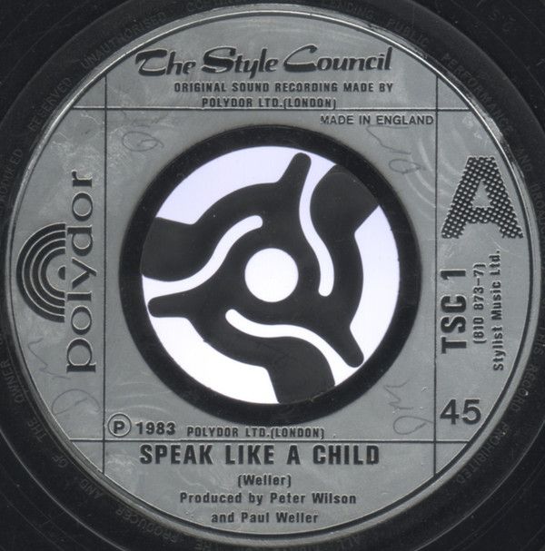 The Style Council - Speak Like A Child (7", Sil) (Near Mint (NM or M-))