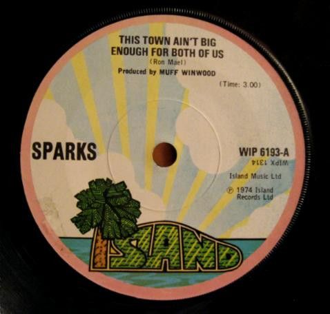 Sparks - This Town Ain't Big Enough For Both Of Us (7", Single, Sol) (Near Mint (NM or M-))