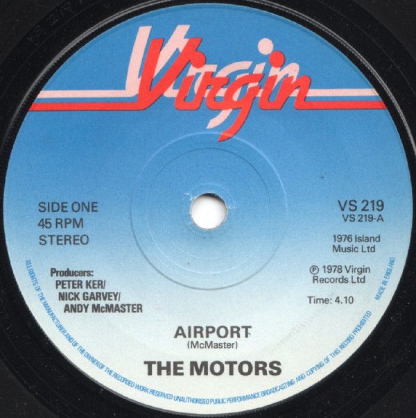 The Motors - Airport (7", Single) (Good Plus (G+))