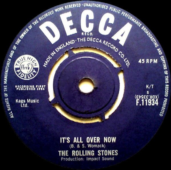 The Rolling Stones - It's All Over Now (7", Single) (Very Good (VG))