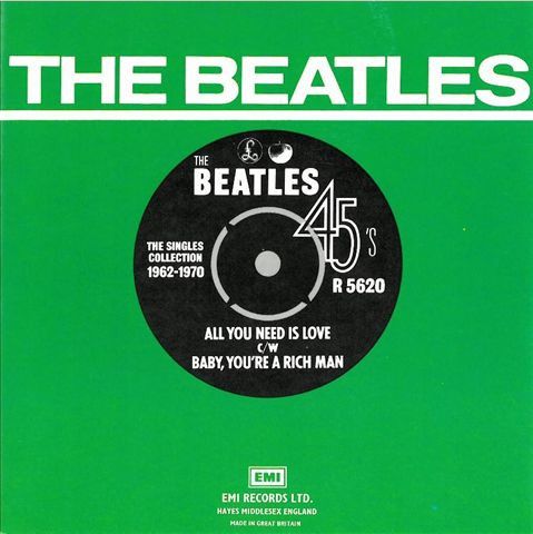 The Beatles - All You Need Is Love c/w Baby, You're A Rich Man (7", Single, Mono, RE) (Near Mint (NM or M-))