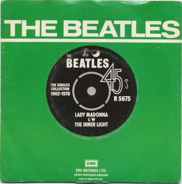 The Beatles - Lady Madonna c/w The Inner Light (7", Single, Mono, RE) (Near Mint (NM or M-))