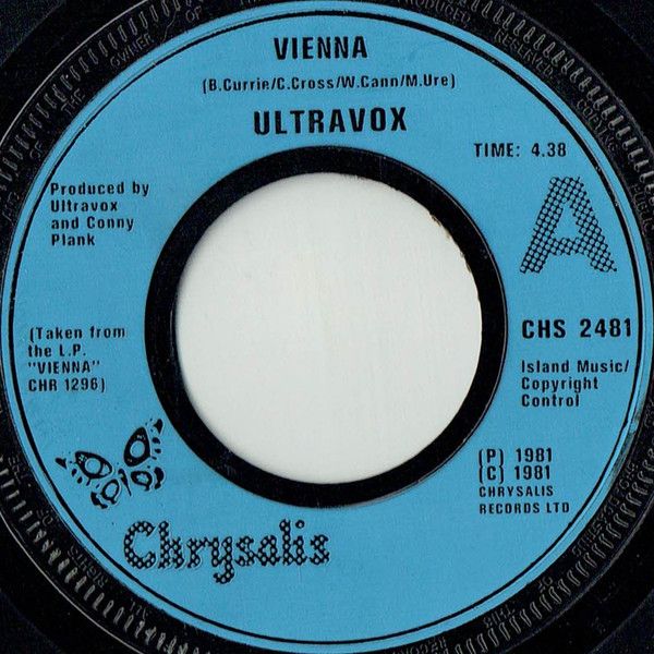 Ultravox - Vienna (7", Single, Blu) (Very Good (VG))