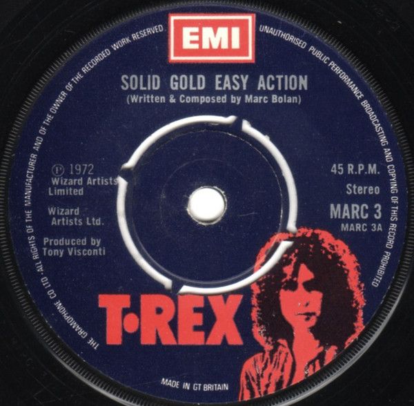 T. Rex - Solid Gold Easy Action (7", Single, Pus) (Very Good (VG))
