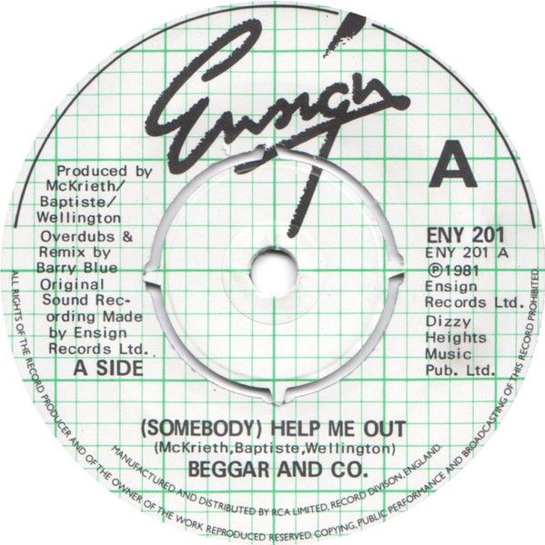 Beggar &amp; Co. - (Somebody) Help Me Out (7", Single, Kno) (Very Good (VG))
