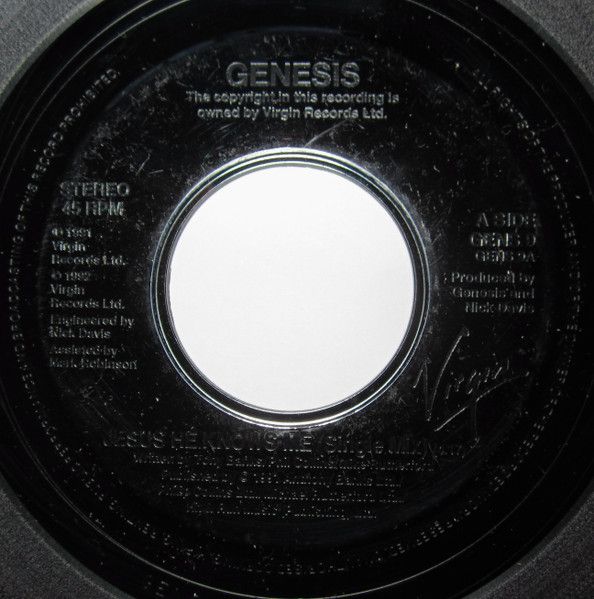Genesis - Jesus He Knows Me (7", Single, Jukebox) (Good Plus (G+))