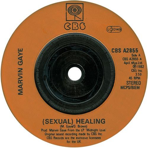 Marvin Gaye - (Sexual) Healing (7", Single, Ora) (Very Good Plus (VG+))
