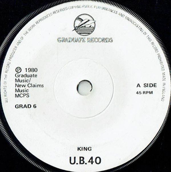 UB40 - King / Food For Thought (7", Pap) (Near Mint (NM or M-))