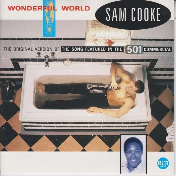 Sam Cooke - Wonderful World (7", Single) (Very Good Plus (VG+))