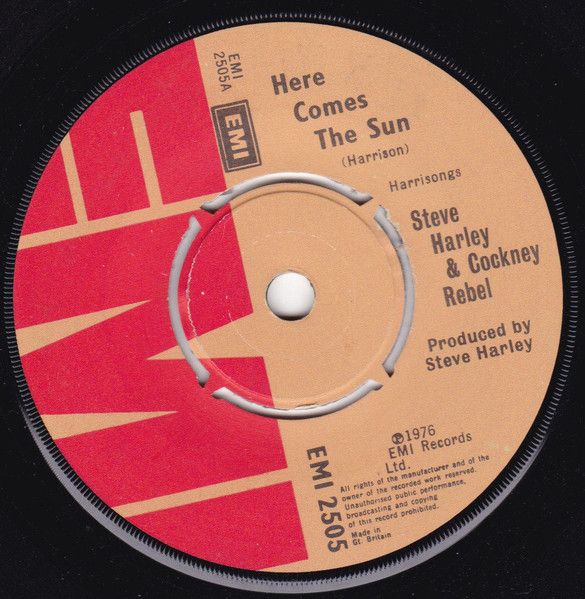 Steve Harley &amp; Cockney Rebel - Here Comes The Sun  (7", Single) (Very Good Plus (VG+))