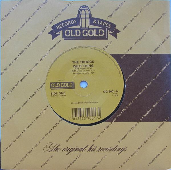The Troggs - Wild Thing / With A Girl Like You (7", Single, Mono, RP) (Very Good Plus (VG+))