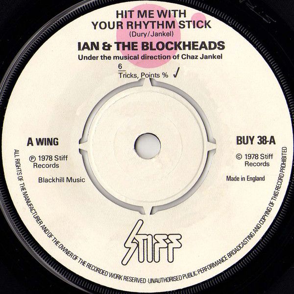 Ian Dury And The Blockheads - Hit Me With Your Rhythm Stick (7", Single, Com) (Very Good (VG))