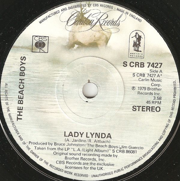 The Beach Boys - Lady Lynda (7", Single) (Near Mint (NM or M-))