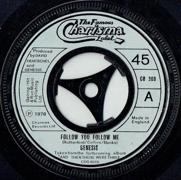 Genesis - Follow You Follow Me (7", Single, Lar) (Near Mint (NM or M-))