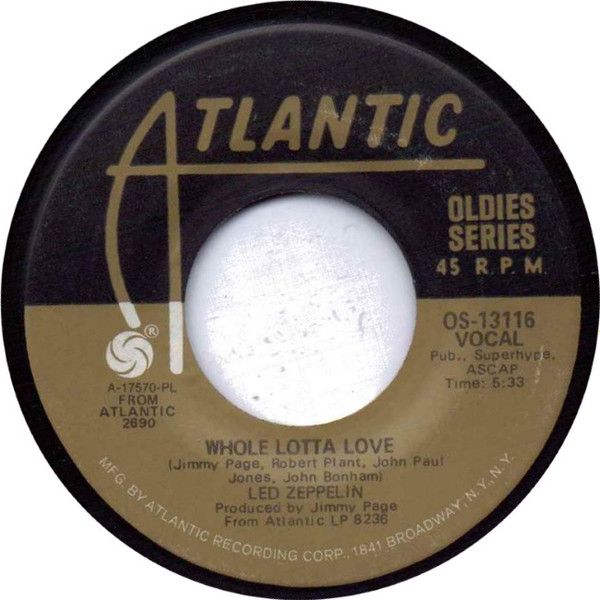 Led Zeppelin - Whole Lotta Love / Living Loving Maid (She's Just A Woman) (7", Single, RE, PL ) (Near Mint (NM or M-))