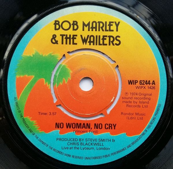 Bob Marley &amp; The Wailers - No Woman, No Cry (7", Single, RE) (Near Mint (NM or M-))