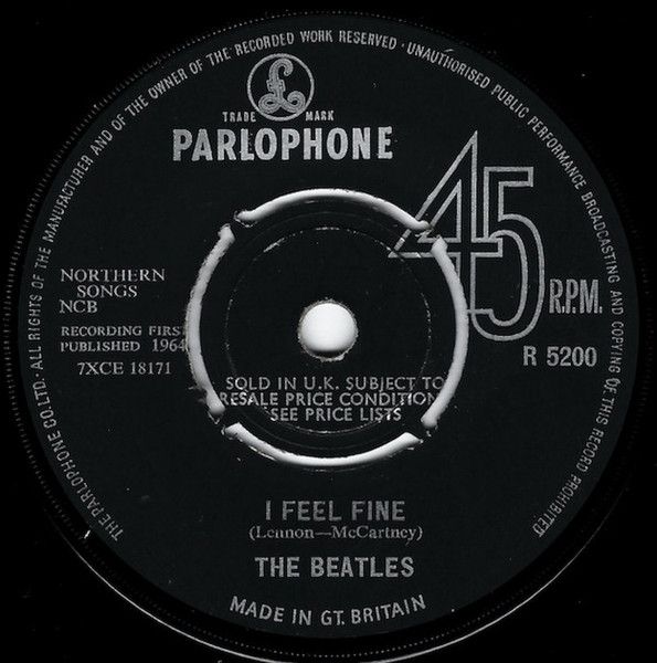 The Beatles - I Feel Fine (7", Single, Mono) (Very Good (VG))