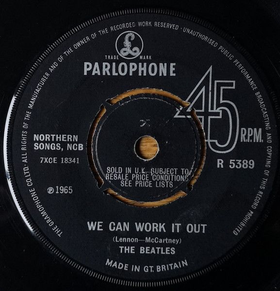 The Beatles - We Can Work It Out / Day Tripper (7", Single, Cro) (Fair (F))