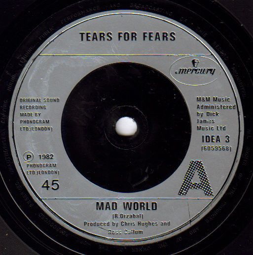 Tears For Fears - Mad World (7", Single, Sil) (Very Good Plus (VG+))