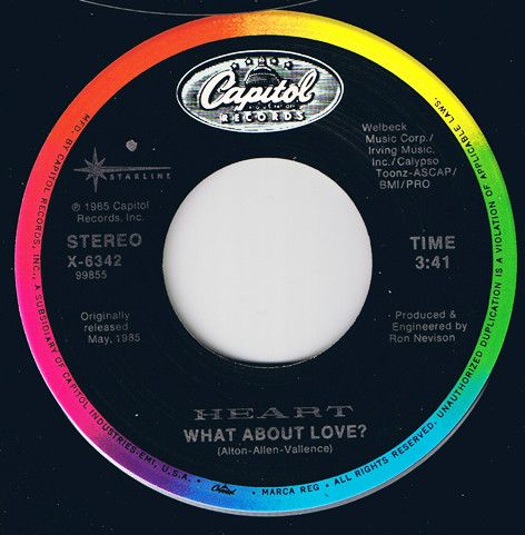 Heart - Never (Remix) / What About Love? (7") (Near Mint (NM or M-))