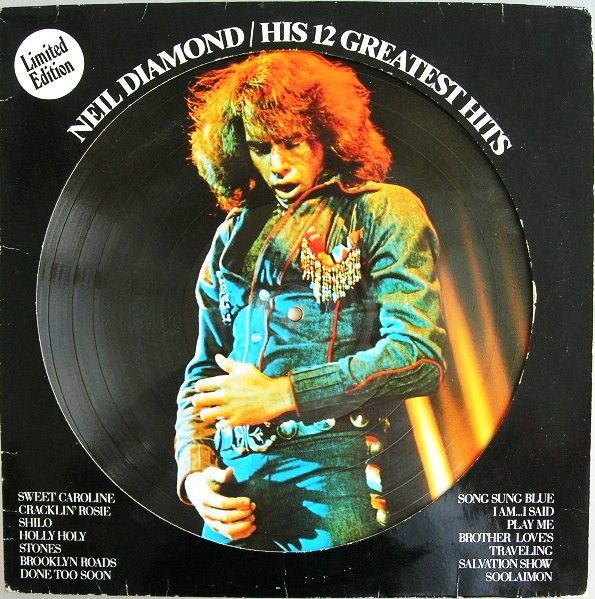 Neil Diamond - His 12 Greatest Hits (LP, Comp, Ltd, Pic) (Near Mint (NM or M-))