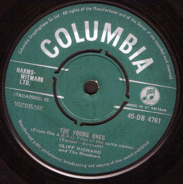 Cliff Richard &amp; The Shadows - The Young Ones (7", Single) (Very Good (VG))