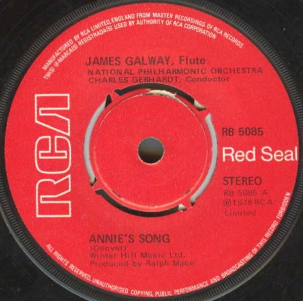 James Galway - Annie's Song (7", Single) (Near Mint (NM or M-))