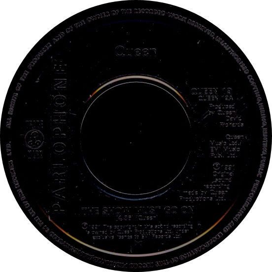 Queen - The Show Must Go On (7", Single, Jukebox) (Near Mint (NM or M-))