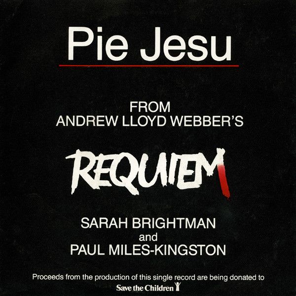 Sarah Brightman And Paul Miles-Kingston - Pie Jesu (7", Single, Nip) (Near Mint (NM or M-))