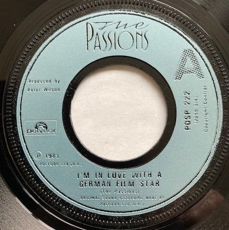 The Passions - I'm In Love With A German Film Star (7", Lar) (Near Mint (NM or M-))