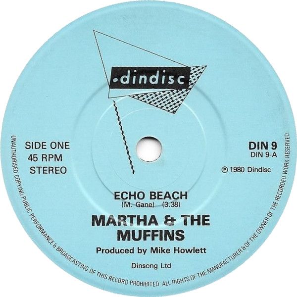 Martha And The Muffins - Echo Beach (7", Single, RP) (Very Good (VG))
