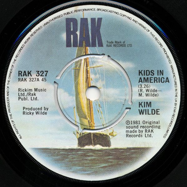 Kim Wilde - Kids In America (7", Single, Kno) (Near Mint (NM or M-))