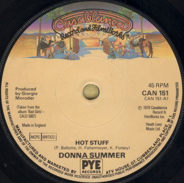 Donna Summer - Hot Stuff (7", Single, Sol) (Near Mint (NM or M-))