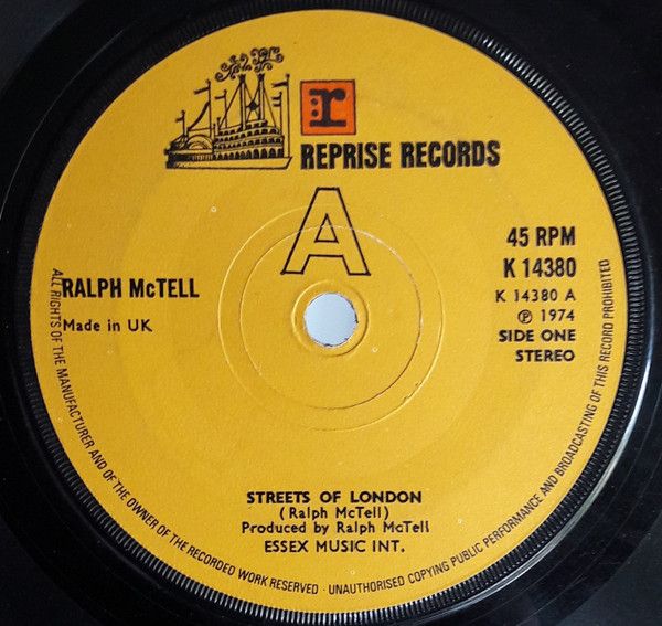 Ralph McTell - Streets Of London (7", Single, Sol) (Very Good Plus (VG+))