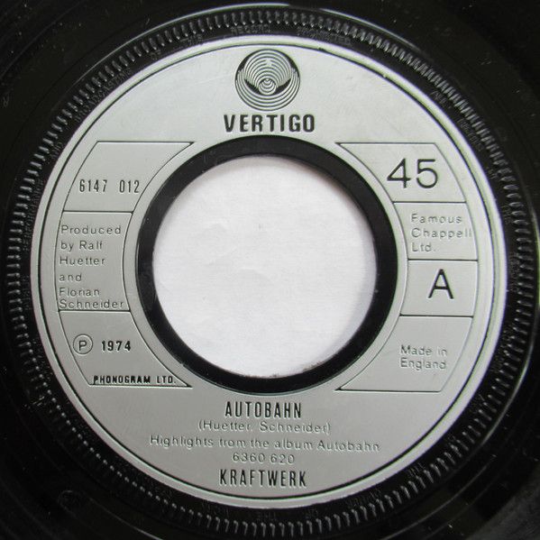 Kraftwerk - Autobahn (7", Single) (Very Good Plus (VG+))