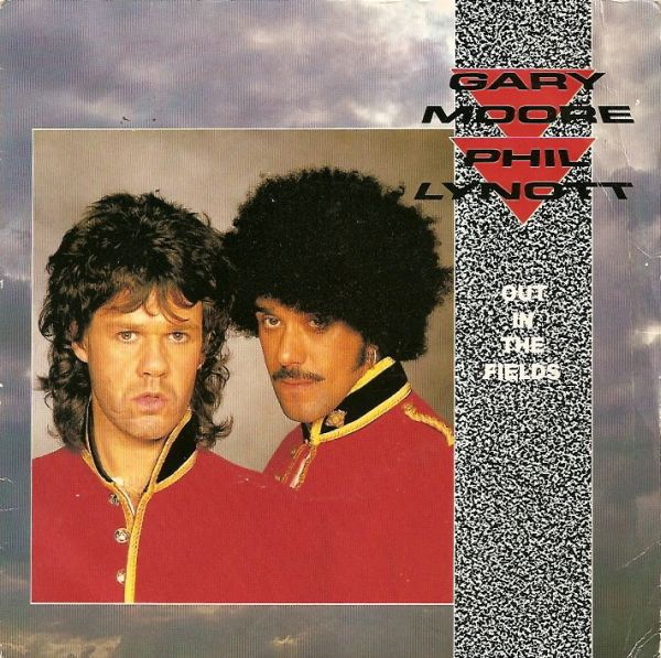 Gary Moore &amp; Phil Lynott - Out In The Fields (7", Single) (Near Mint (NM or M-))