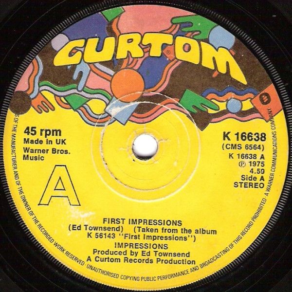 The Impressions - First Impressions (7", Single, Sol) (Near Mint (NM or M-))