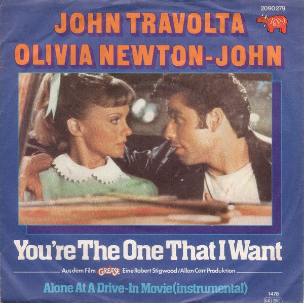 John Travolta, Olivia Newton-John - You're The One That I Want (7", Single, Inj) (Near Mint (NM or M-))